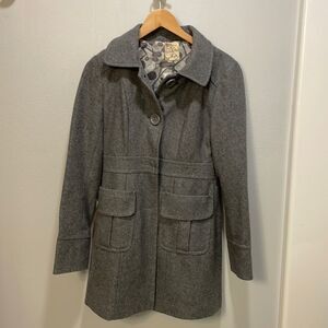 TULLE woman’s grey wool trench coat
